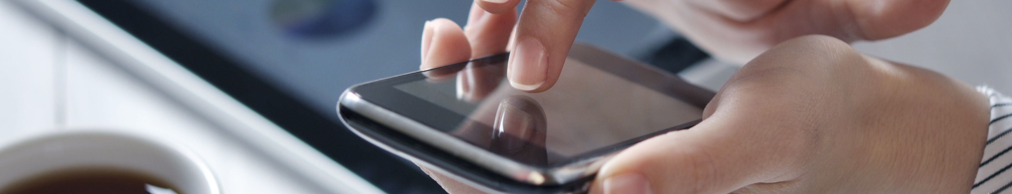 touchphone in female hands